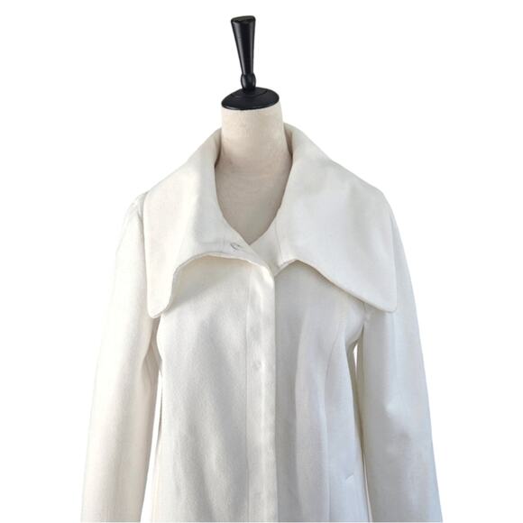 Jack By Bb Dakota Jackets & Coats White Mid Calf Lighter Weight Jacket Size L - Picture 6 of 16